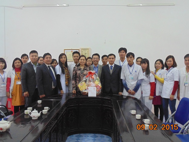 CĐYTVN thăm và làm việc tại BV Phong Da liễu Quỳnh Lập